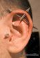 9917 industrial piercing_vertical helix piercing_tragus piercing_piercing ucha