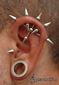 9792 ear project (industrial piercing_triple vertical helix piercing_tragus piercing_stretch lobe piercing) piercing ucha