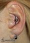 9954 vertical industrial piercing(double inner conch piercing)_piercing ucha