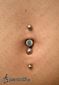 9960 double belly button(navel) piercing_piercing pupíku