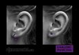 (3) earlobe piercing
