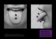 (25) double tongue piercing